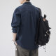 Japanese Style Retro Simple Long Sleeve Shirt Men's Autumn 2024 Fashionable Loose Casual Pure Cotton Comfortable Tooling Shirt