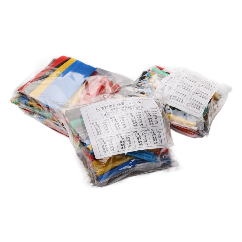 164 шт. Цвет термоусадочная трубка изоляционная втулка электрик бытовой Соединительный кабель для передачи данных цвет термоусадочная трубка трансграничная электронная коммерция