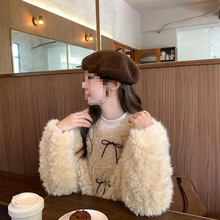 冬季新款仿皮草外套女短款加厚保暖上衣修身显瘦百搭香风毛毛外套