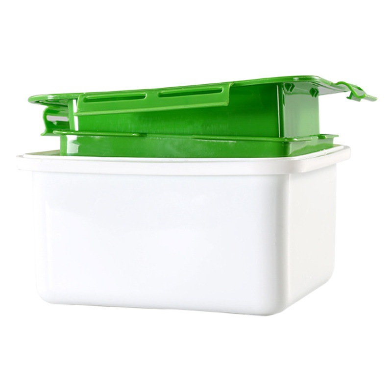 Exprimidor de tofu prensa de moda Prensa escurridor de tofu incorporado y bandeja de goteo exprimidor de tofu