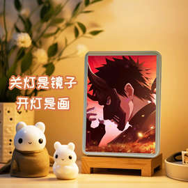 火影忍者灯光画带土鼬佐助鸣人水门装饰画相框画周边生日礼物摆件