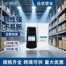 自锁式尼龙扎带环保束线整理捆绑带200条CE认证跨境出口专供