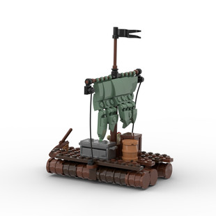 Moc-118148 Raft Model with Pirate Series and Medieval Town Theme 143 Particle Numbers