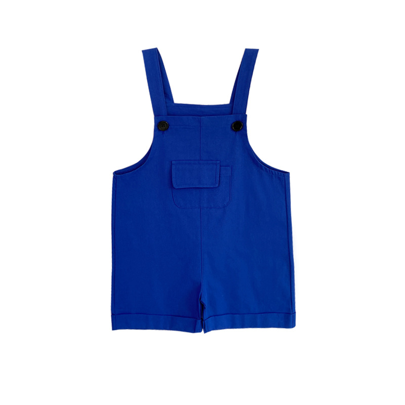 Pantalones de tirantes-Azul real