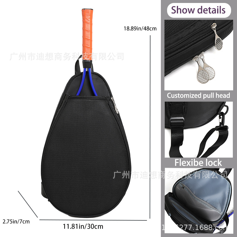 Bolsa de raqueta de bádminton 2025 nuevo paquete de raqueta de hombro ligero inclinado al aire libre bolso de entrenamiento de tenis resistente al desgaste image 1