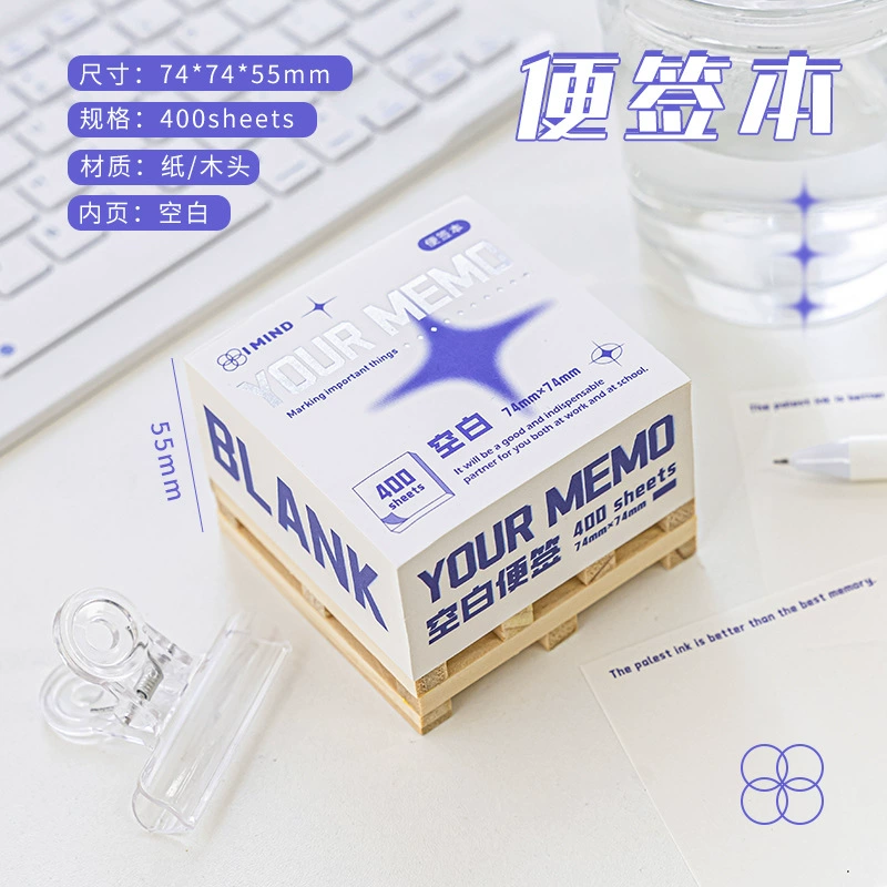 Wooden note for students, high quality sticker, scheduler