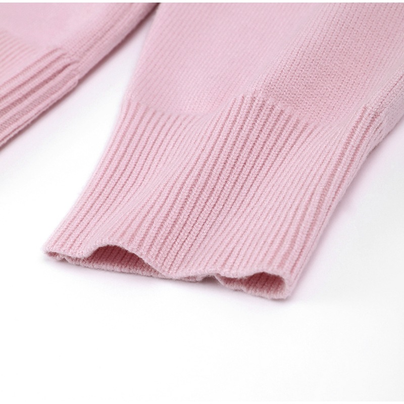 Women's Clothing winter new pink sweet round neck pullover sweater_voghion.com
