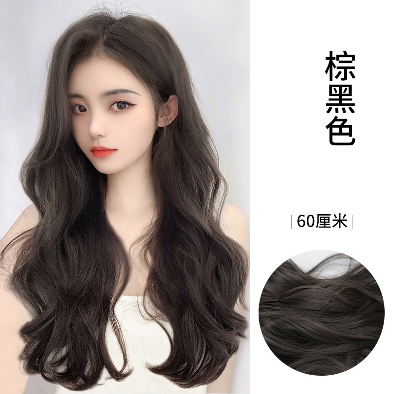 Fábrica directa pelucas mujeres tres piezas de almohadilla de cabello largo recto para aumentar el cabello flojo extensión de cabello parche de cola de caballo