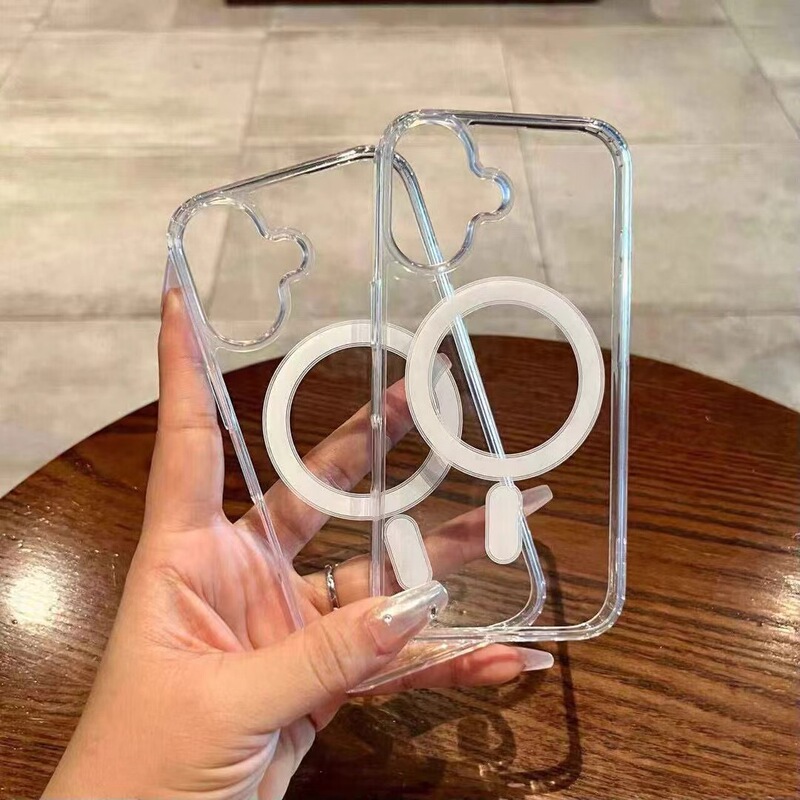 Suitable for iPhone 17 Pro Max Transparent Magnetic Phone Case Apple 16 Acrylic 15/14/13 Protective Case 11 Suitable for iPhone 17 Pro Max Transparent Magnetic Phone Case Apple 16 Acrylic 15/14/13 Protective Case 11