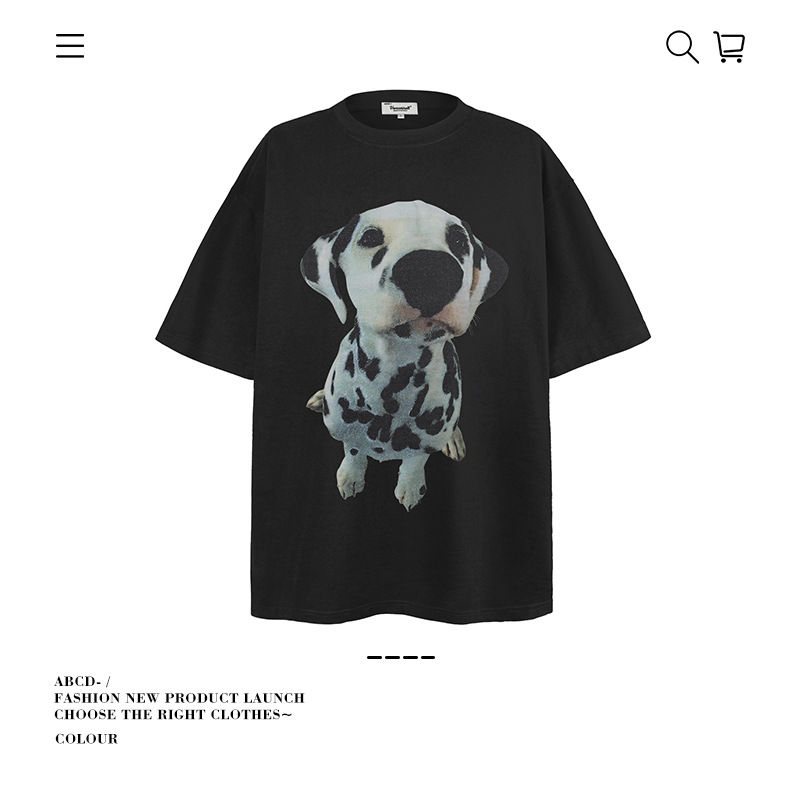 Camiseta de manga corta apilada en la calle alta de la marca de moda pesada de 250g para hombres de algodón puro con camisa de fondo suelta para hombres de verano