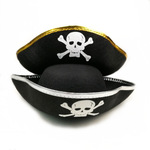 Хэллоуин шляпа cosplay реквизит партия выпускной вечер статьи пиратский корабль длинный колпак череп золотой край шляпа пирата сын