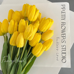 High-end Simulation Flowers, Hand-feeling Moist Tulip, Photography Stand, Home Decor Artificial Flowers, Direct Manufacturer Sales