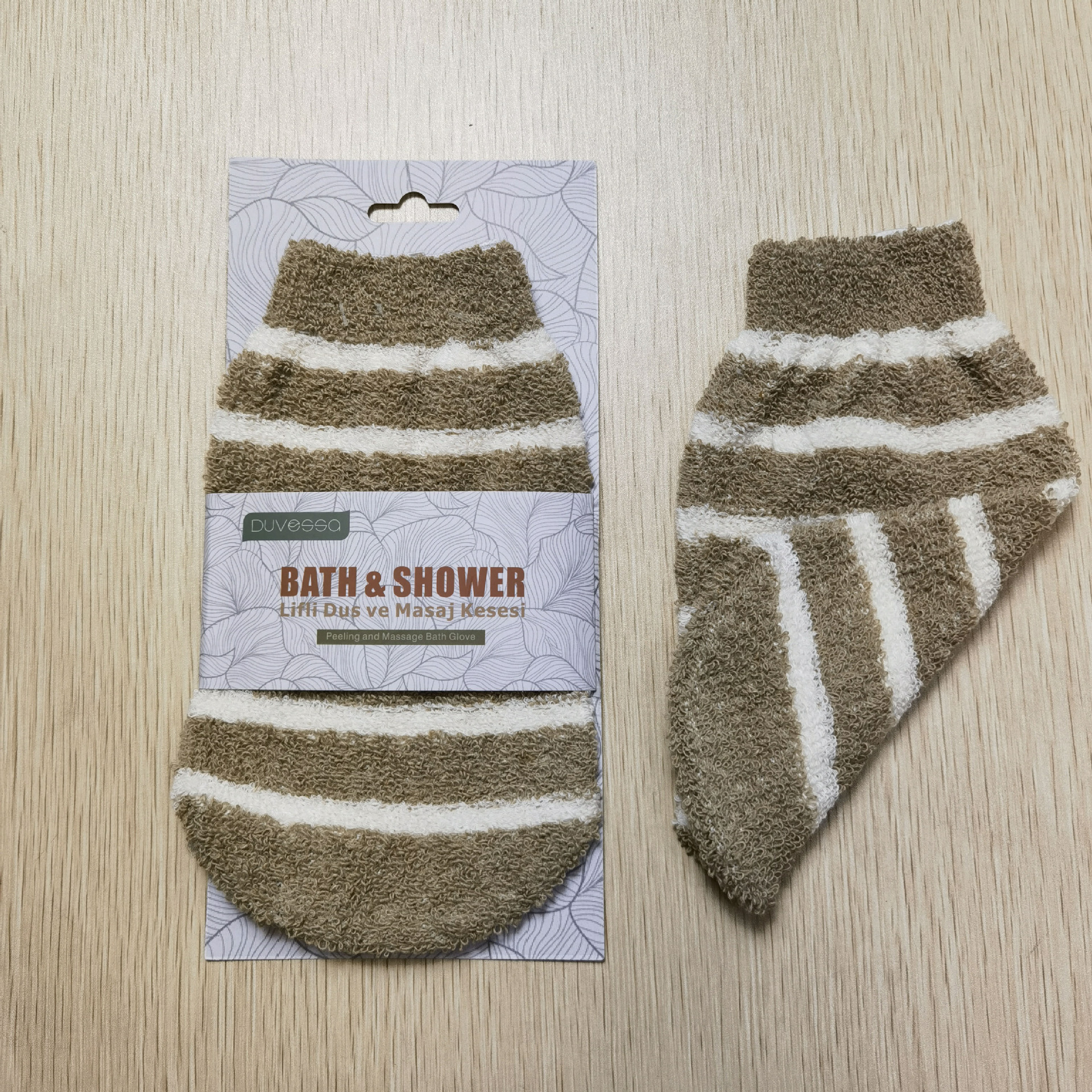 En stock Cáñamo guantes de baño Toalla de baño frotar mochila guantes de lavado de dedos cepillo de baño cubierta de barro frotar Toalla de la espalda