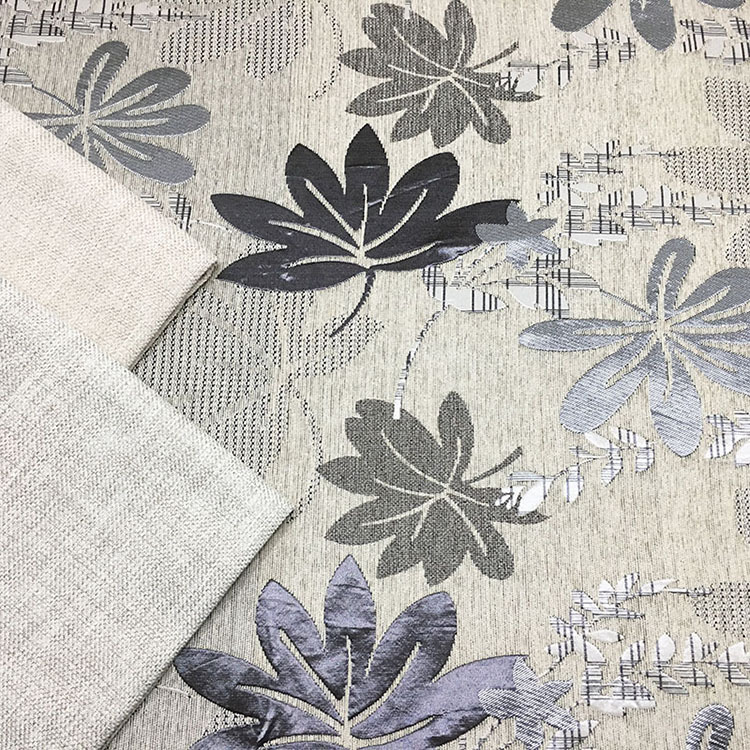 现货雪尼尔提花中式实木沙发坐垫面料色织靠背套装饰布混纺批发