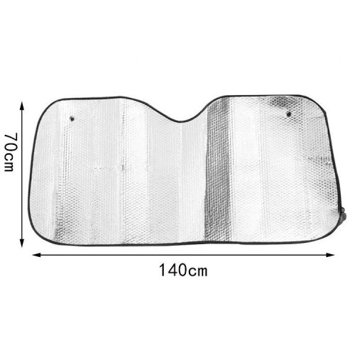 汽车遮阳挡银色双面铝箔140*70cm防晒隔热货车前档风玻璃太阳挡