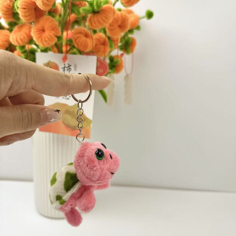 超かわいい小さなカメバッグペンダントぬいぐるみ漫画動物人形かわいいカメキーホルダーペンダント|undefined