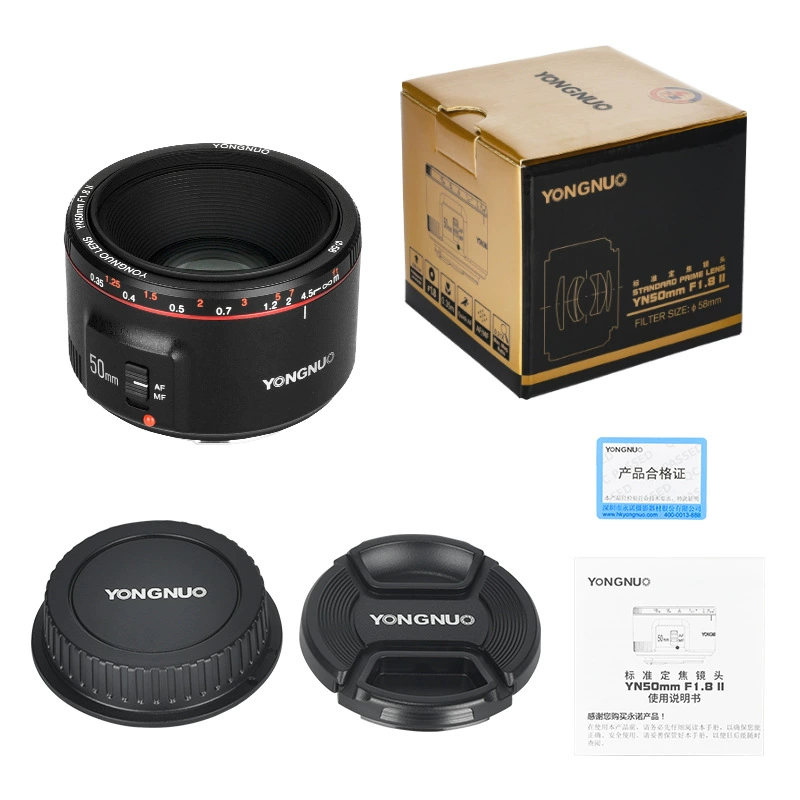 Yongnuo Canon, совместимая с камерой, объектив 50 мм