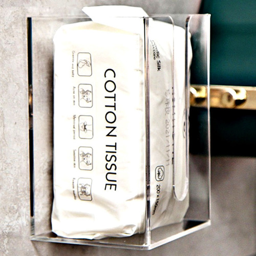 Transparent Acrylic Tissue Box Face Towel Storage Box Desktop Kitchen Restaurant Napkin Bathroom Tissue Box
