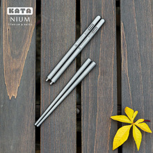 katanium卡钛纯钛空心筷子家用双节钛筷防滑防烫防滑耐用餐具钛筷