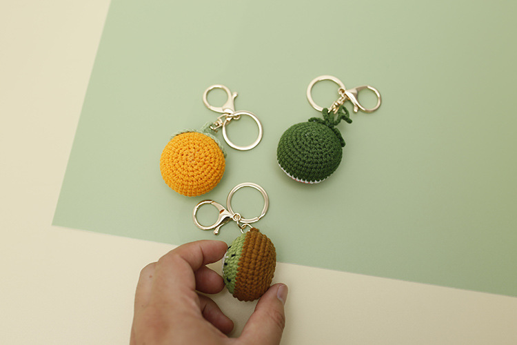 Summer Season 1 Piece Fruit Keychain Yarn Women's Cute Keychain