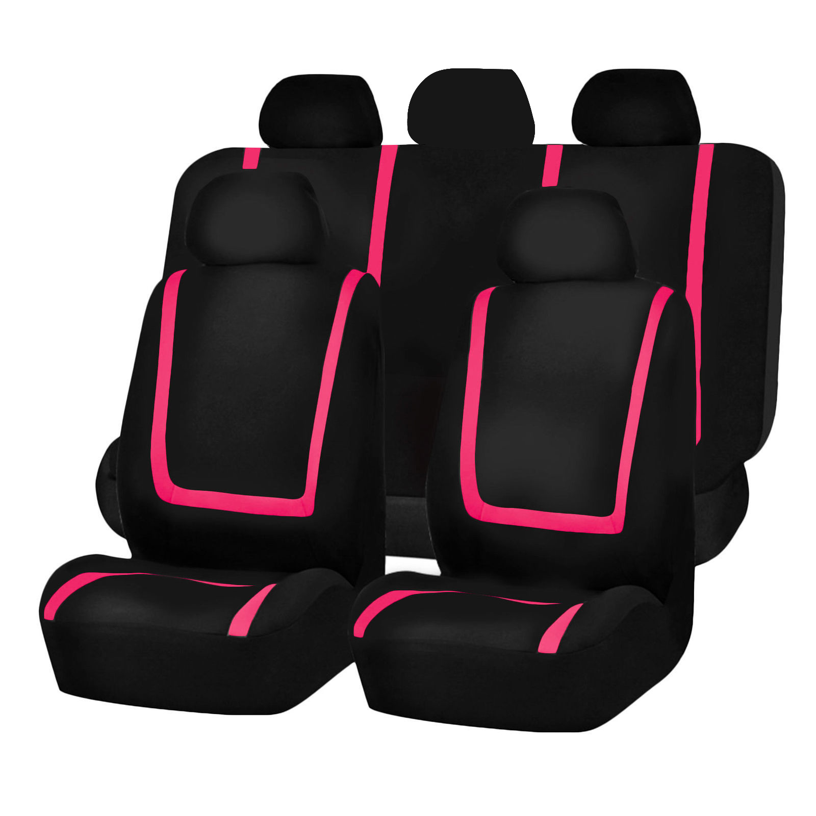 Cross-Border New Model Car Seat Covers for Five Seats, Universal Black and Blue Striped Full-Cover Seat Covers, Suitable for All Seasons