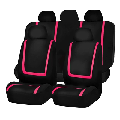 Universal seat cover — Car Seat Covers for Five Seats - rose-red-2-piece-set