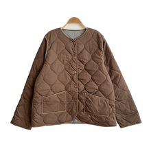 9791绗缝短款外套加厚保暖宽松文艺冬季棉服女士夹克