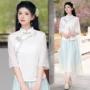 新款修身立领春夏套装