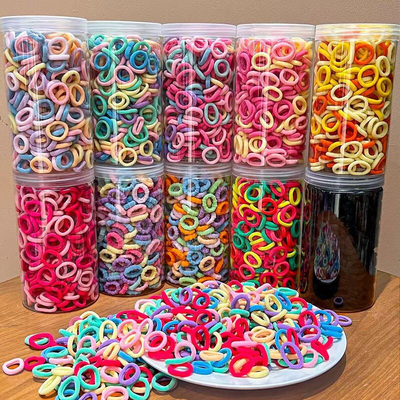 Children's Thick Thumb Ring Colorfulful Hair Band Rubber Band for Women That Does Not Hurt Hair, Durable and High Elasticity Hair Tie Hair Rope Headband