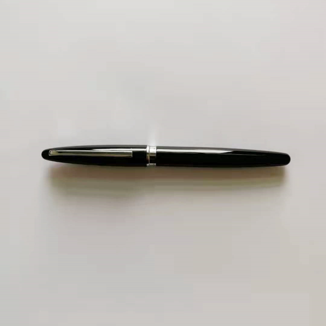 Factory Wholesale Black Bright Black Paint Ballpoint Pen Pen Water Pen Signature Metal Ink Pen Advertising Pen