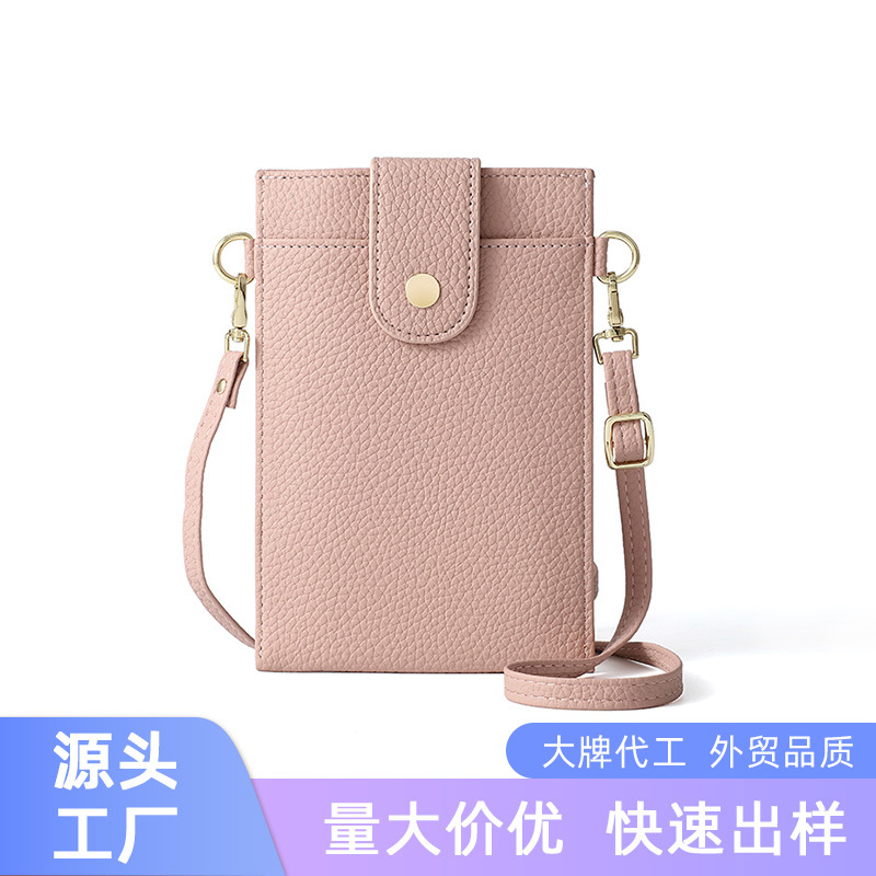 Personalizado bolso de teléfono móvil mujer mini bolso de tarjeta bolso de alta sensación bolso de teléfono móvil bolso de lápiz labial de mujer