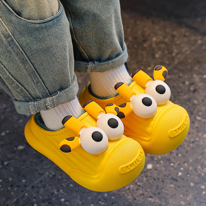 Zapatillas de algodón para niños, niños y niñas, invierno, calentamiento de algodón impermeable para padres, niños, niños, zapatos de tacones de algodón para niños