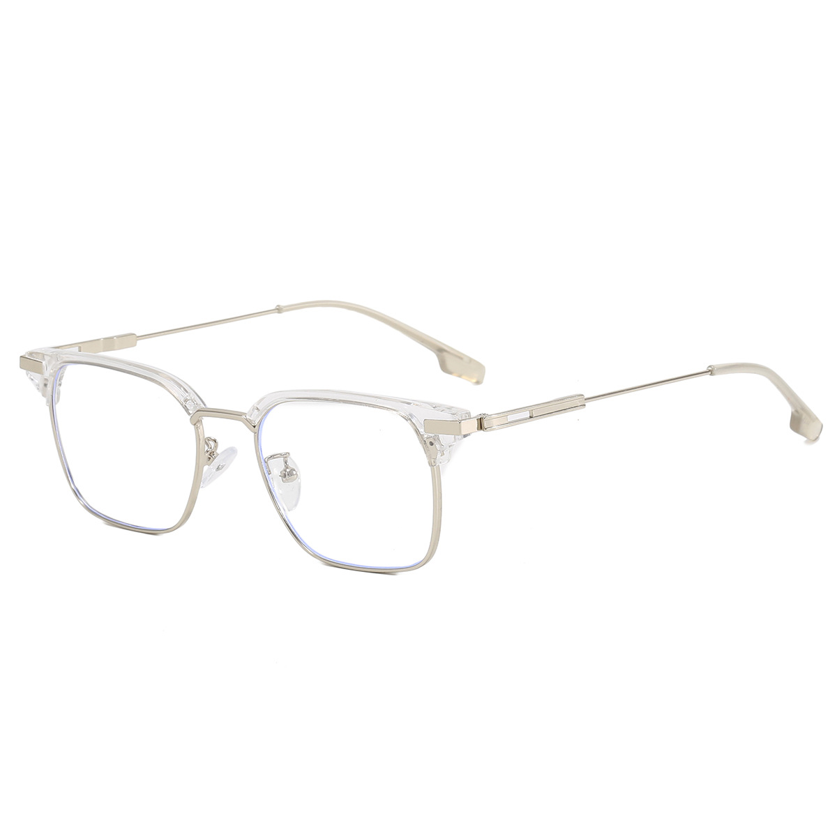 2024 moda gafas de sol cuadradas llanura elegante estilo novio gafas de sol de los hombres de moda personalizada Sven gafas lisas