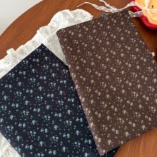 全棉133x72斜纹底布 数码直喷印花面料 韩系复古小清新碎花布纯棉