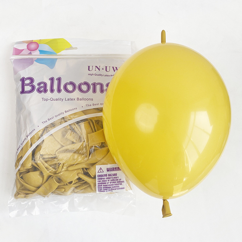 Globos con Cola de 10 Pulgadas para Fiestas, Color Sólido