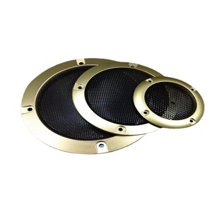 2 inch -10 inch gold horn net colorful music light decoration ring car audio modified net cover horn protection net