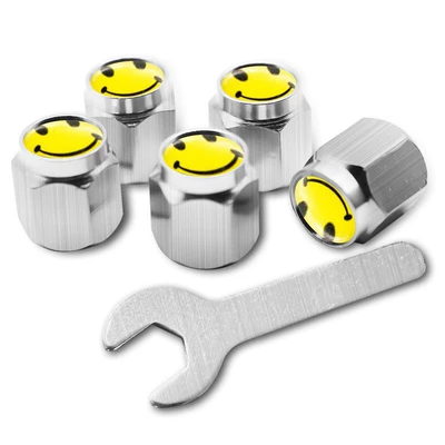 valve car tire valve - smileysilver-5-pack