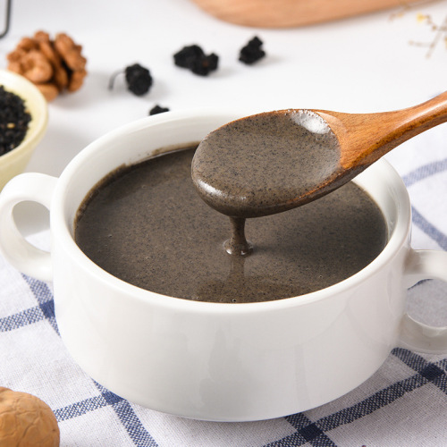 Fall in love with Valley black sesame, walnut, mulberry, black bean powder, tin can bag, black sesame paste, meal replacement drink, breakfast 600g