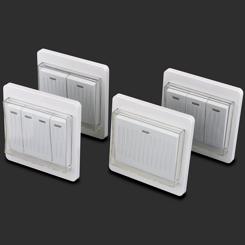 86 type bathroom toilet wall switch panel socket splash proof switch waterproof one pole two pole three pole four pole