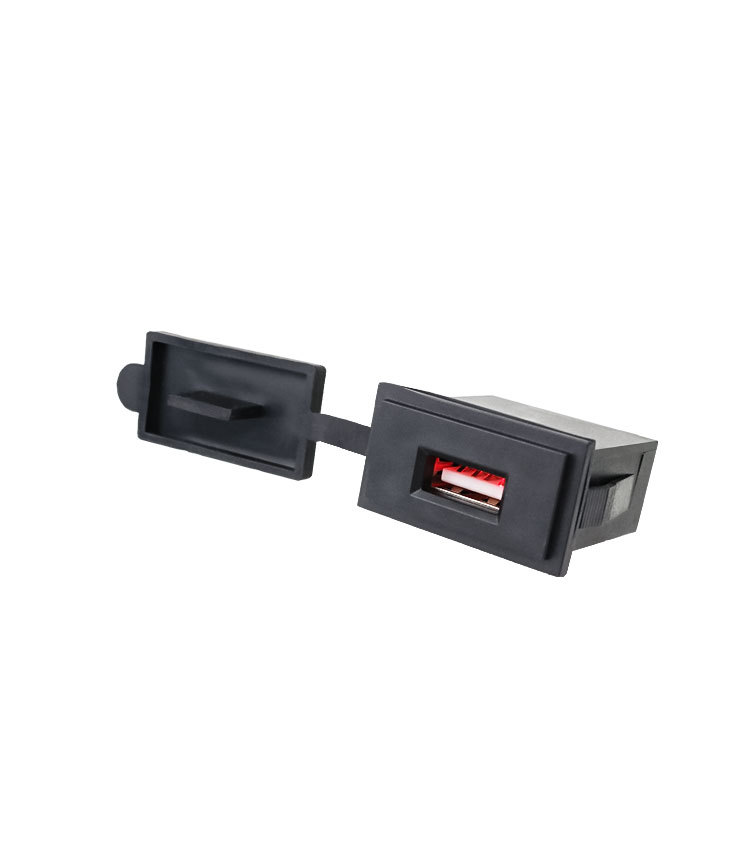 Car universal modified motorcycle boat RV modified square single USB car charger 2.4A car mobile phone charger