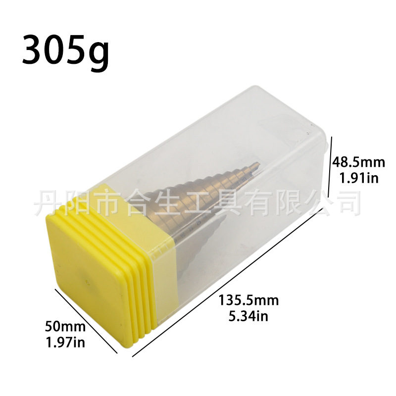 Transfronterizo 4-42 triángulo mango recto ranura pagoda taladro titanio-plateado paso taladro de mano perforación herramienta de escariado herramienta de corte