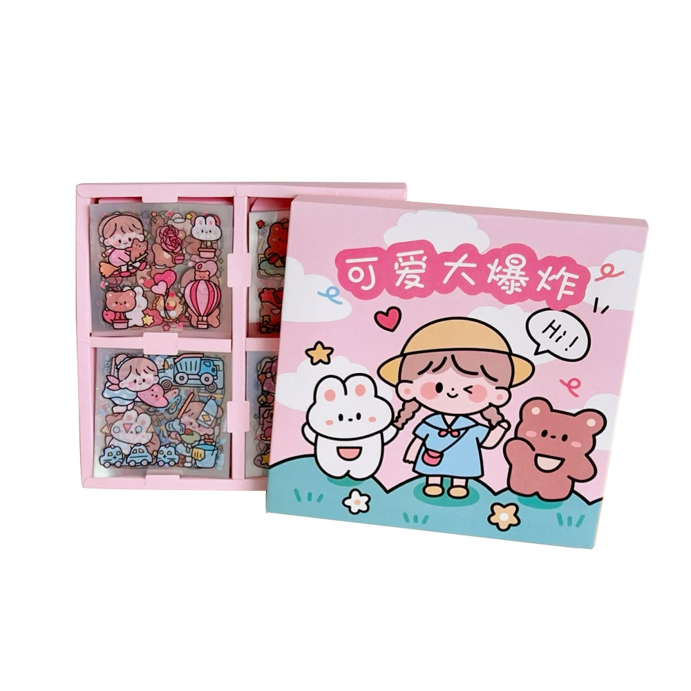 Sticker set, cartoon designs, 100 adhesive pieces, planner & decoration