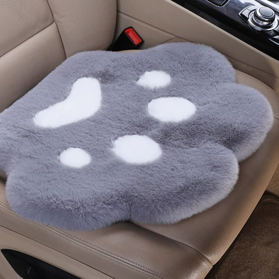 Cushion Winter Plush Cat Claw Imitation: Wool pad - gray-white-cat-claw