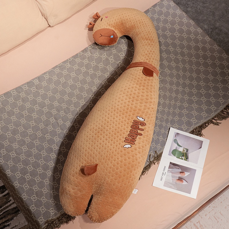 Almohada de tira larga de algodón para bebé de clase A de dibujos animados Muñeca de confort para niños Almohada para dormir con piernas para niñas Regalo para niños