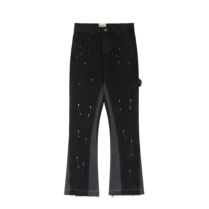 2023 nuevo graffiti salpicaduras de tinta daño Dept casual retro nicho Vibo calle hombres y mujeres cuerno pantalones mezclilla