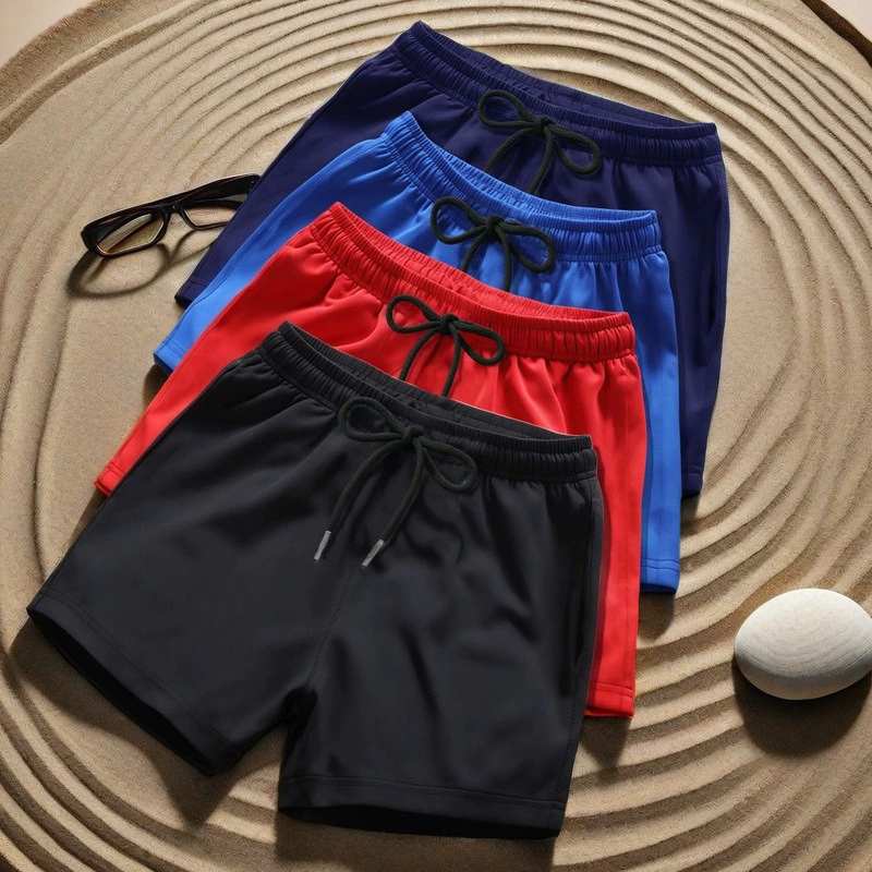 Эластичные спортивные шорты мужские трехочковые брюки мужские бег