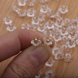 About 6mm acrylic beaded transparent lily of the valley floret color loose beads diy bracelet earrings necklace accessories material