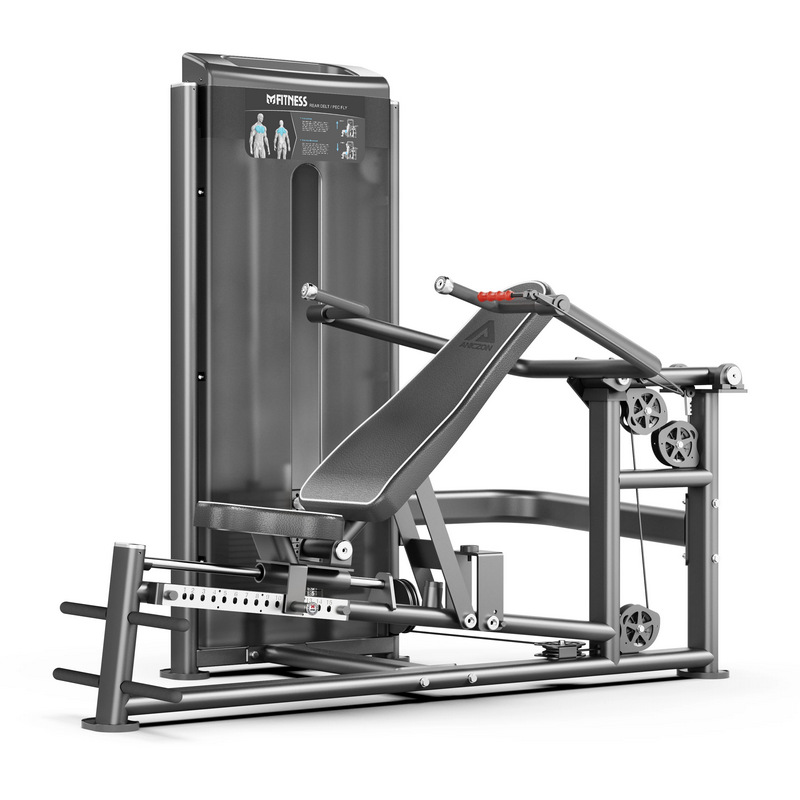 Nuevo entrenador de brazo recto contra pájaros de pecho mariposa máquina sentada empujando pecho equipo de gimnasio comercial