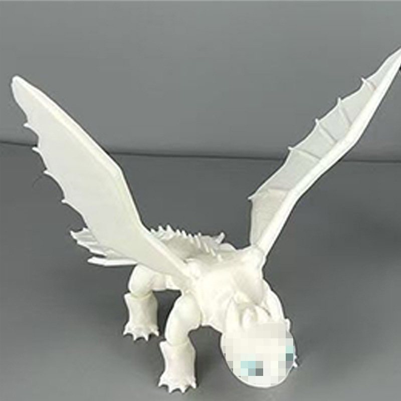 3d打印无牙仔摆件翅膀关节可活动仿真眼睛玩偶手办小飞龙玩偶摆件|undefined