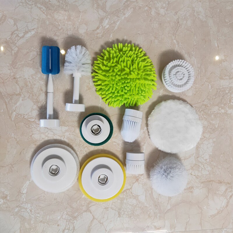 Multifunctional charging wireless electric rotating cleaning brush Hurricane rotating mop household electric brush suit accessories Multifunctional charging wireless electric rotating cleaning brush Hurricane rotating mop household electric brush suit accessories
